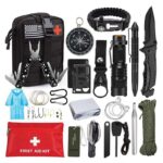 Emergency Survival Kit with Bag - 44 Essential Items for Outdoor Adventures