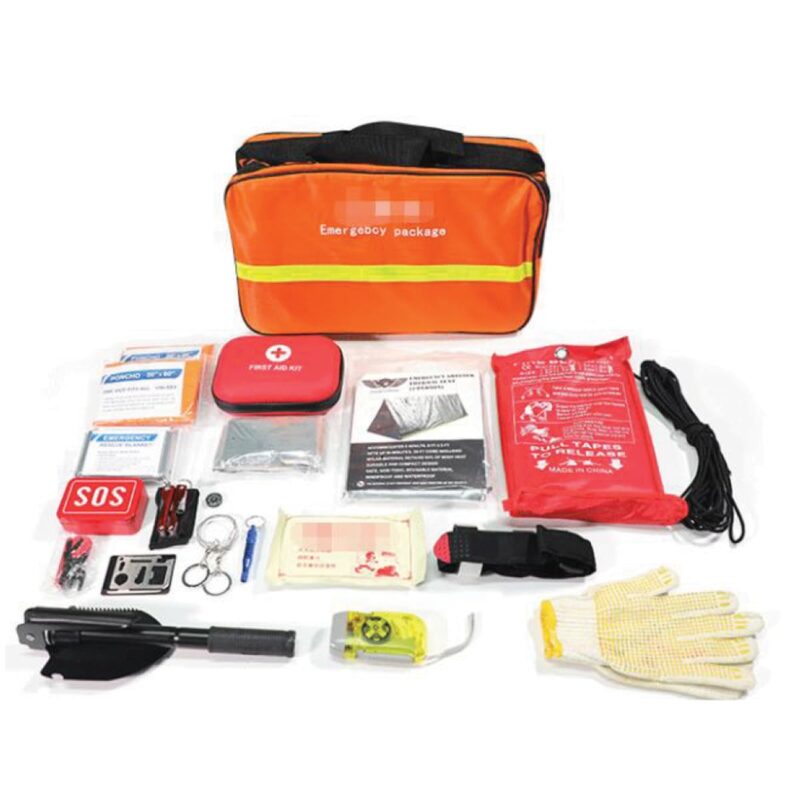 Emergency Survival Kit Bag - Comprehensive 22-Piece Set for Outdoor Adventures and Emergencies